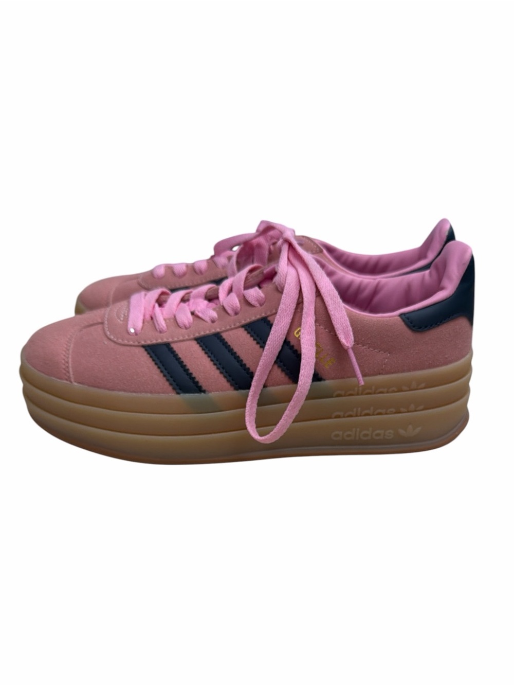 Adidas Gazelle Bold Pink Glow Platform Sneakers